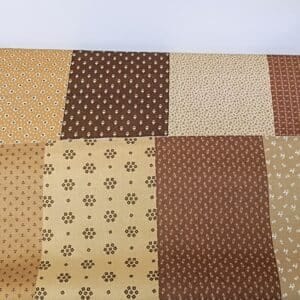 Tela curated cotton marrón