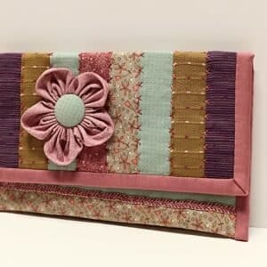 Patrón Cartera-clutch Flor